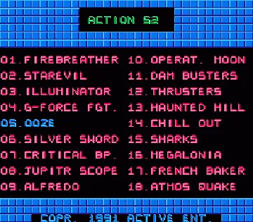 Action 52 (USA) (Rev A) (Unl) screen shot game playing